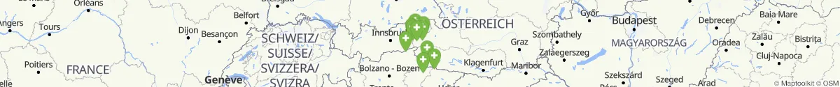 Kartenansicht für Apotheken-Notdienste in der Nähe von Lienz (Lienz, Tirol)